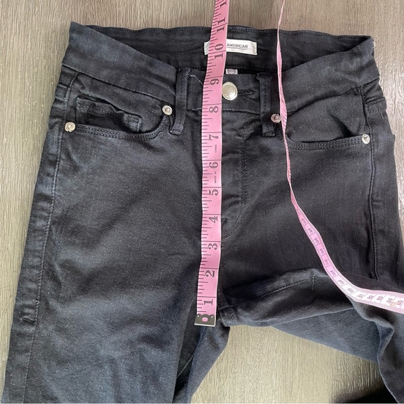 Good American Black Denim Good Legs Jeans Skinny 00 24 - Picture 12 of 13